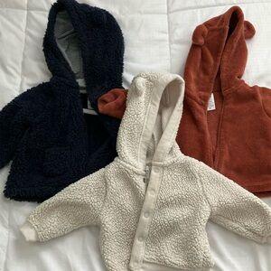 Fuzzy warm jackets